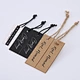 clothing hang tags